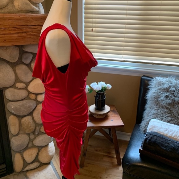 BCBGMaxazria Red dress with built in corset - Picture 3 of 7